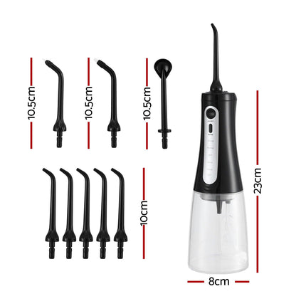 Devanti Cordless Water Flosser Dental Oral Irrigator Black.