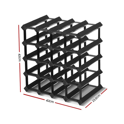 Artiss Wine Rack 20 Bottle Black.