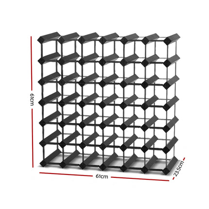 Artiss Wine Rack 42 Bottle Black.