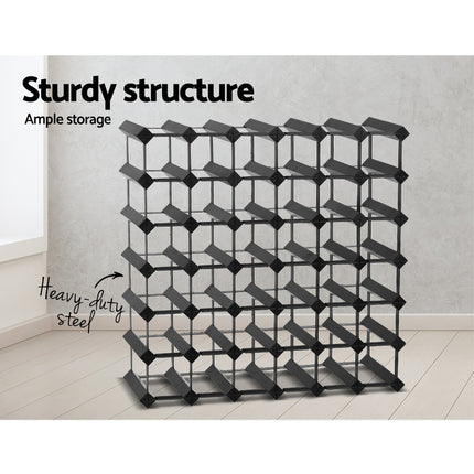 Artiss Wine Rack 42 Bottle Black.