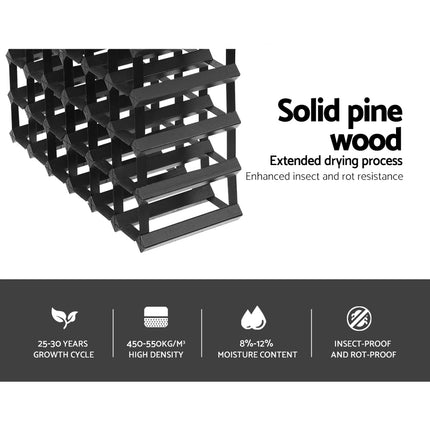 Artiss Wine Rack 42 Bottle Black.