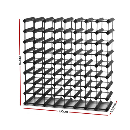 Artiss Wine Rack 72 Bottle Black.