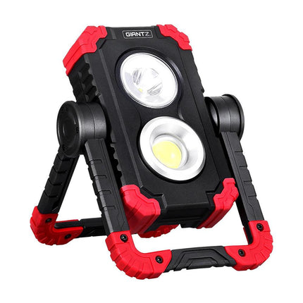 Giantz Work Light Rechargeable Torch USB Cordless LED Lamp Rotation Folding.