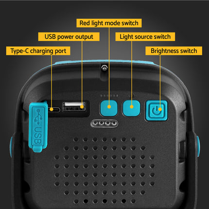 Giantz Work Light Torch Rechargeable USB Cordless Magnetic LED Lamp Charging.