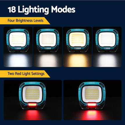 Giantz Work Light Torch Rechargeable USB Cordless Magnetic LED Lamp Charging.