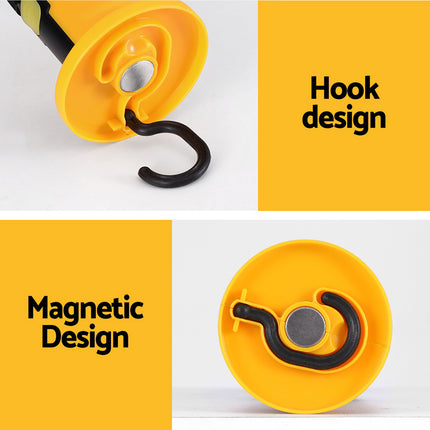Giantz Work Light Rechargeable USB Cordless LED Lamp Hook Rotation Folding.