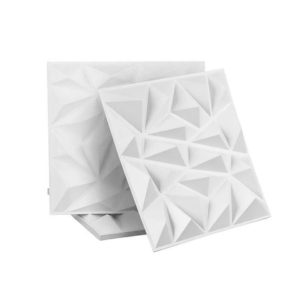 Artiss 3D Wall Panels Diamond PVC Decorative Panels 50x50cm Set of 15 Feature Wall.