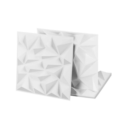 Artiss 3D Wall Panels Diamond PVC Decorative Panels 50x50cm Set of 15 Feature Wall.