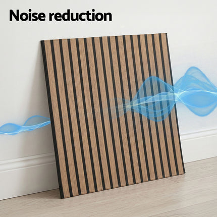 Artiss 10PCS Peel and Stick Wall Panels Tiles 68X68CM Self Adhesive for Home Office Studio Brown.