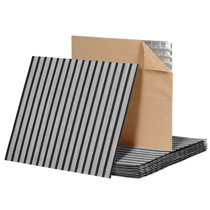 Artiss 10PCS Peel and Stick Wall Panels Tiles 68X68CM Self Adhesive for Home Office Studio Grey.