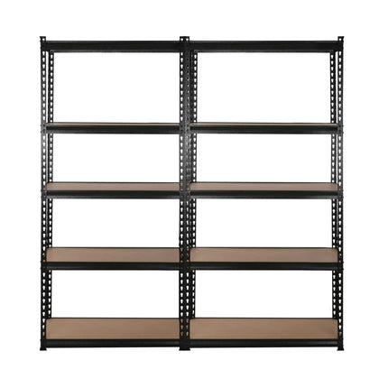 Giantz 4x1.8M Garage Shelving Warehouse Rack Pallet Racking Storage Shelve Black.