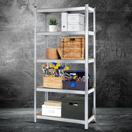 Giantz 1.8M Warehouse Racking Rack Shelving Garage Steel Metal Storage Shelves Silver.