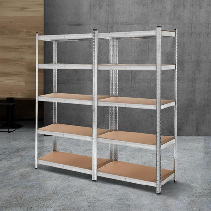 Giantz 2x1.8M Garage Shelving Warehouse Rack Pallet Racking Storage Shelf Silver.