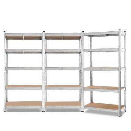 Giants 3x1.8M Warehouse Shelving Rack Racking Garage Metal Storage Shelves.