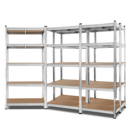 Giantz 5x1.8M Garage Shelving Warehouse Rack Pallet Racking Storage Shelf Silver.