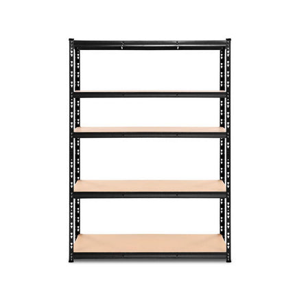 Giantz 1.8M Garage Shelving Warehouse Rack Pallet Racking Storage Shelve Black.