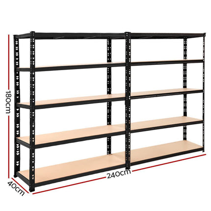 Giantz 2.4Mx1.8M Garage Shelving Warehouse Rack Pallet Racking Storage Shelve.