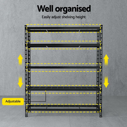 1.8MX1.2M Giantz Garage Shelving Warehouse Rack.