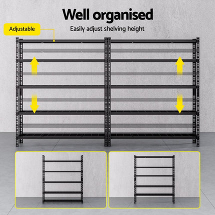 1.8MX2.4M Giantz Garage Shelving Warehouse Rack.