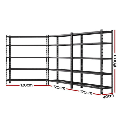 3 x 1.8M Giantz Garage Shelving Warehouse Rack.