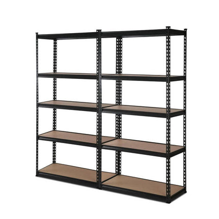 Giantz 2x1.5M Garage Shelving Warehouse Rack Pallet Racking Storage Shelve Black.