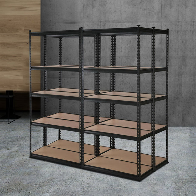 Giantz 4x1.5M Garage Shelving Warehouse Rack Pallet Racking Storage Shelve Black.