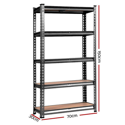 Giantz 4x1.5M Garage Shelving Warehouse Rack Pallet Racking Storage Charcoal.