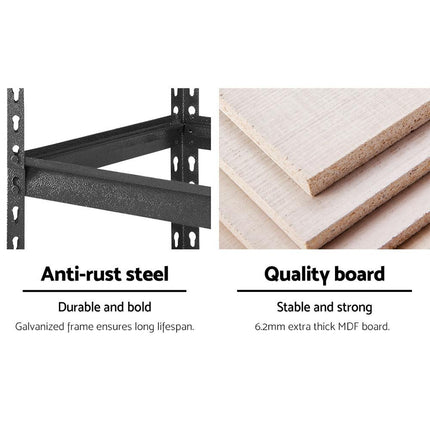 Giantz 6X1.5M Garage Shelving Warehouse Rack Pallet Racking Storage Shelves.