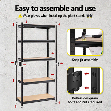 Giantz Garage Shelving 1.5X0.7m Warehouse Shelves Storage Rack Pallet Racking.
