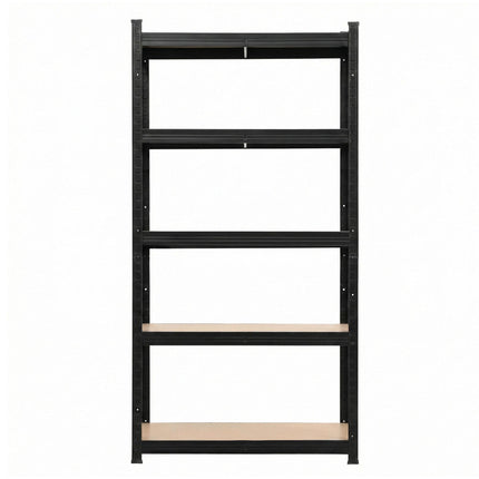Giantz Garage Shelving 1.6X0.8m Warehouse Shelves Storage Rack Pallet Racking Black.