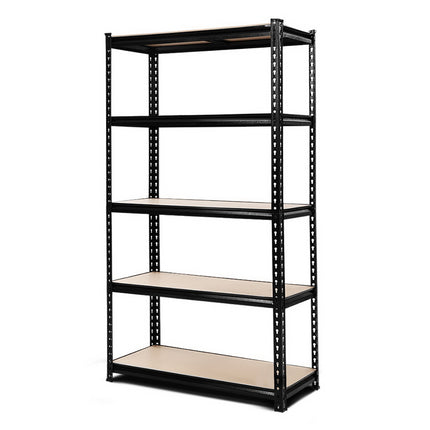 Giantz 1.8M Garage Shelving Warehouse Rack Pallet Racking Storage Shelve Black.