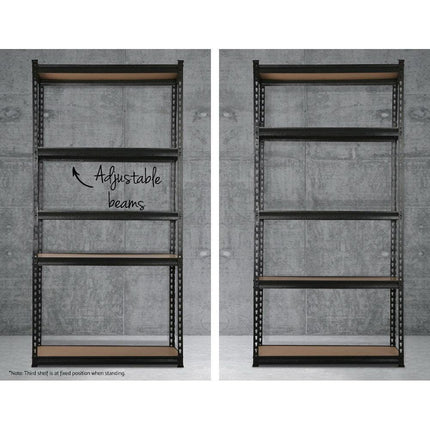 Giantz 1.8M Garage Shelving Warehouse Rack Pallet Racking Storage Shelf Charcoal.