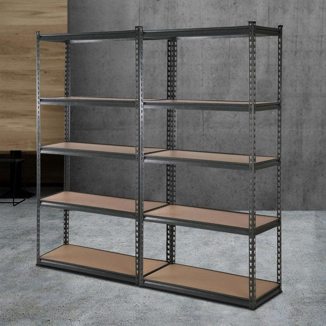 Giantz 2x1.8M Garage Shelving Warehouse Rack Pallet Racking Storage Charcoal.