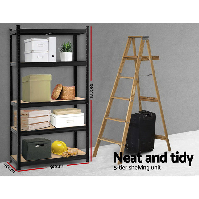 Giantz 1.8M Warehouse Racking Rack Shelving Garage Storage Steel Metal Shelves.