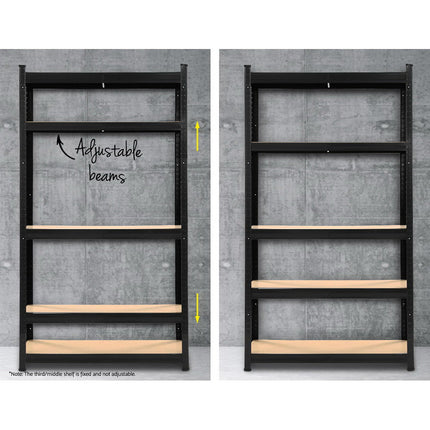 Giantz 1.8M Warehouse Racking Rack Shelving Garage Storage Steel Metal Shelves.