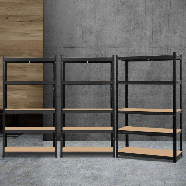 Giantz 3x1.8M Garage Shelving Warehouse Rack Pallet Racking Storage Shelf Black.