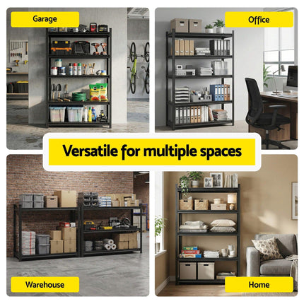 Giantz Garage Shelving 1.8X1.2m Warehouse Rack Storage Shelves Workshop Racks Steel.