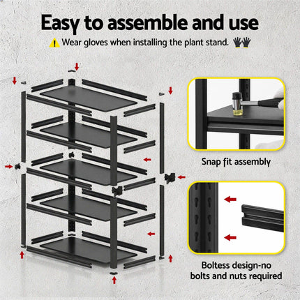 Giantz Garage Shelving 1.8X1.2m Warehouse Rack Storage Shelves Workshop Racks Steel.