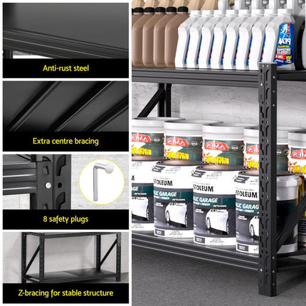 Giantz 2x 0.9M Garage Shelving Workbench Warehouse Rack.