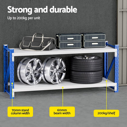 Giantz 2Mx0.9M Warehouse Shelving Garage Rack.