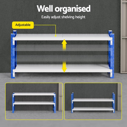 Giantz 2Mx0.9M Warehouse Shelving Garage Rack.