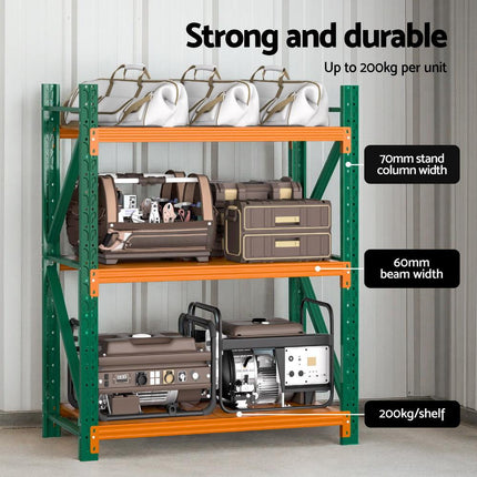 Giantz 1.2Mx1.5M Garage Shelving Warehouse Rack.
