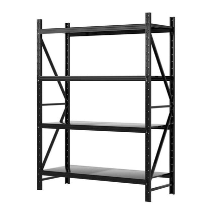2Mx1.5M Giantz Garage Shelving Warehouse Rack Black.