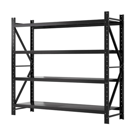 Giantz 2Mx1.8M Garage Shelving Warehouse Rack Pallet Racking Storage Shelf Black.