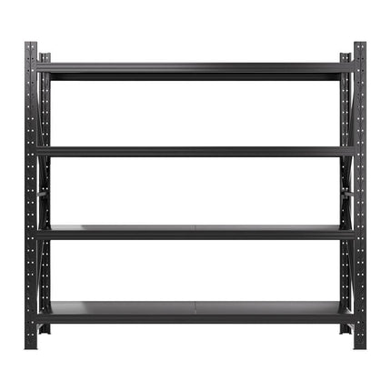 Giantz 2Mx1.8M Garage Shelving Warehouse Rack Pallet Racking Storage Shelf Black.