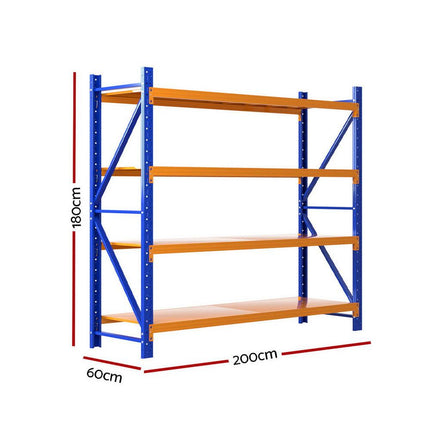 Giantz 2Mx1.8M Warehouse Shelving Garage Rack.