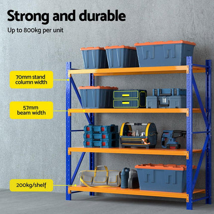 Giantz 2Mx1.8M Warehouse Shelving Garage Rack.