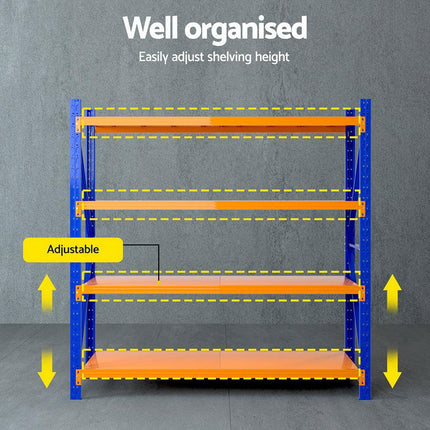 Giantz 2Mx1.8M Warehouse Shelving Garage Rack.