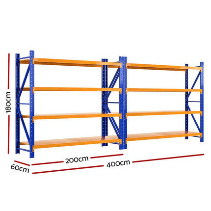 Giantz 4Mx1.8M Warehouse Shelving Garage Rack.