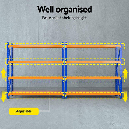 Giantz 4Mx1.8M Warehouse Shelving Garage Rack.